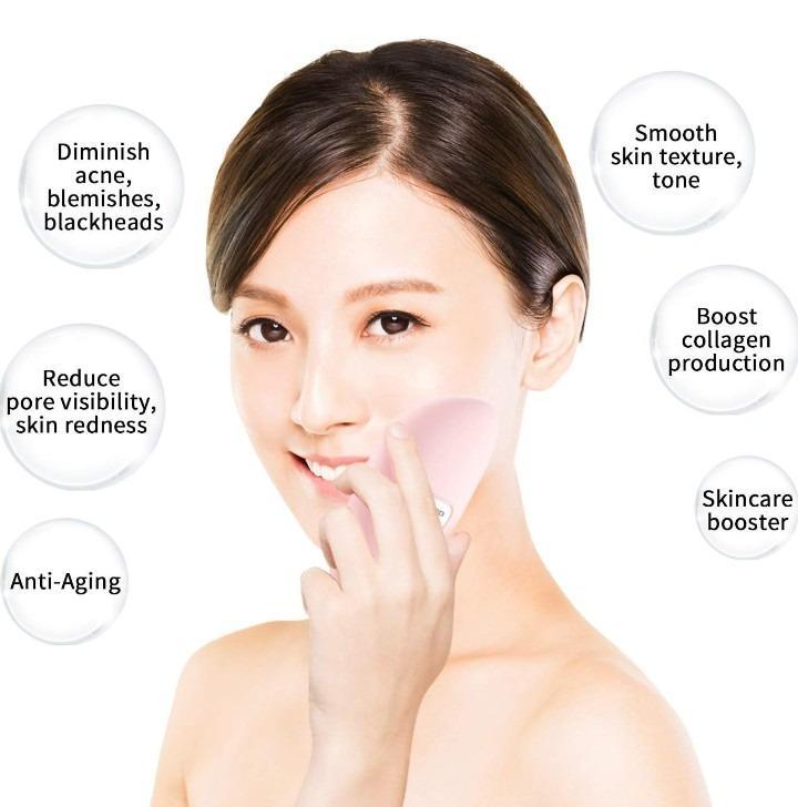 Pink Silicone Facial Cleanser for Pore Care